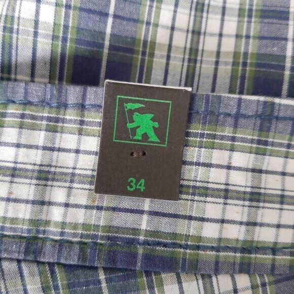 New - GOTCHA 100% Cotton Plaid Flat Front Shorts Men's Sz 34 - Picture 7 of 8